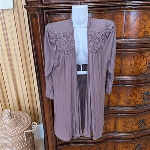 Kenar Mauve Open Front Jacket